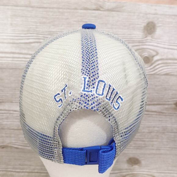 NEW! STL ST LOUIS CARDINALS BLUE GREY SGA STADIUM GIVEAWAY BUDWEISER HAT CAP - Picture 5 of 14